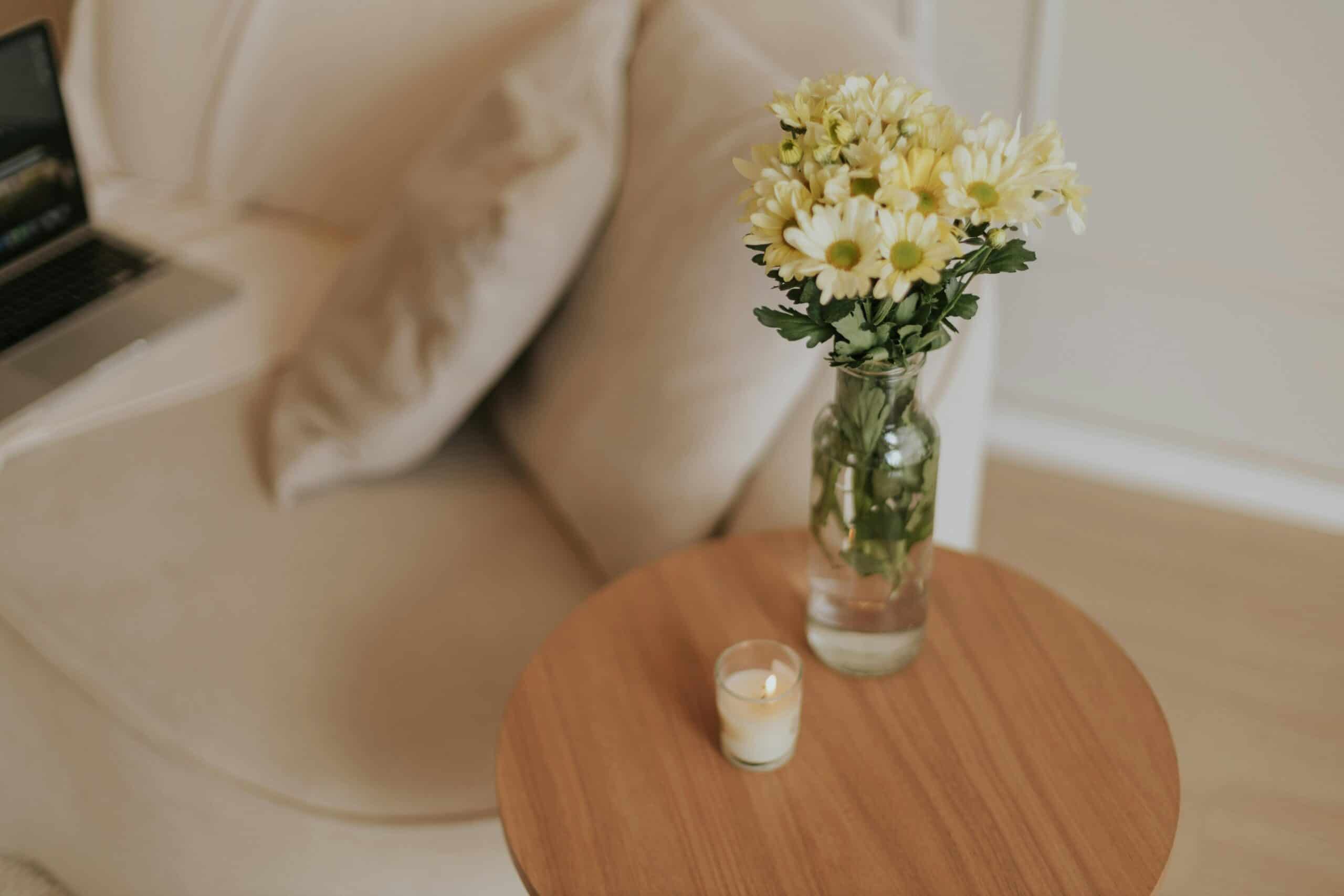 Warm, softly lit therapy office with neutral tones and natural light, representing trauma therapy approaches at Counseling Center Group